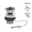 Flomasta Slotted Basin Waste with Rubber Plug & Chain