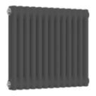 Reina 500mm x 605mm 1626BTU Anthracite Horizontal 2 Column Radiator