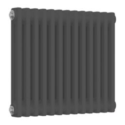 Reina 500mm x 605mm 1626BTU Anthracite Horizontal 2 Column Radiator