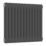Reina 500mm x 605mm 1626BTU Anthracite Horizontal 2 Column Radiator