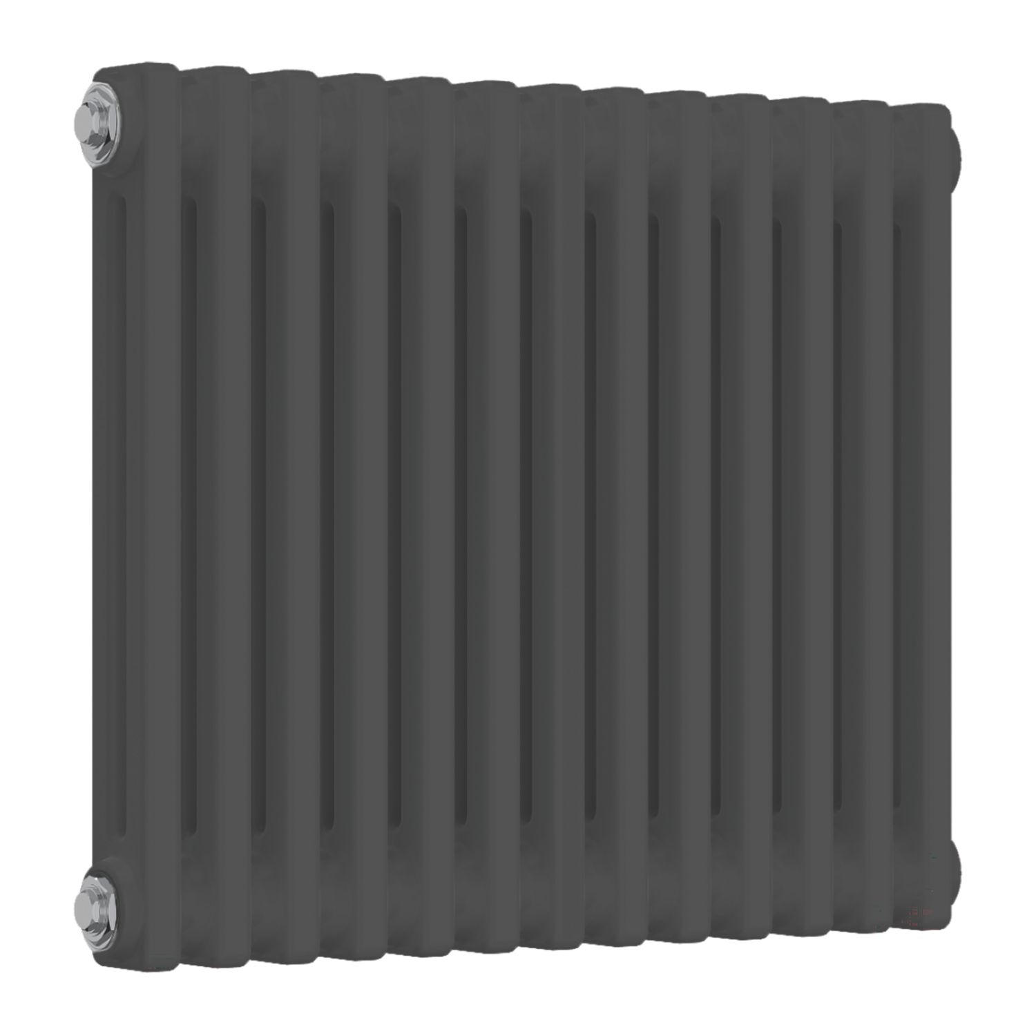 Reina 500mm x 605mm 1626BTU Anthracite Horizontal 2 Column Radiator (566LG)