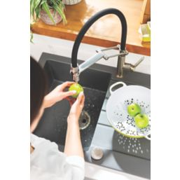 Abode Swich Round Tap Filter Converter Brushed Nickel