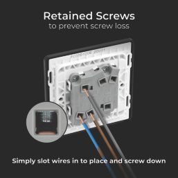 British General Evolve 20A 16AX 2-Gang 2-Way Wide Rocker Light Switch  Matt Black with Black Inserts