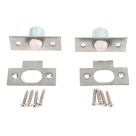 Essentials Bales Cabinet Catches Silver 57.5mm x 23mm 2 Pack