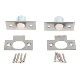 Essentials Bales Cabinet Catches Silver 57.5mm x 23mm 2 Pack