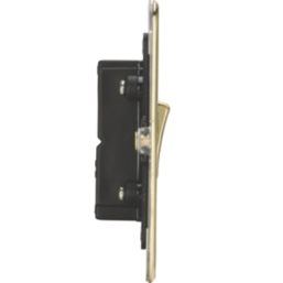 Knightsbridge  10AX 1-Gang Intermediate Switch Brushed Brass