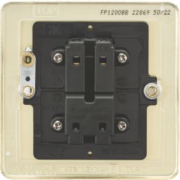 Knightsbridge  10AX 1-Gang Intermediate Switch Brushed Brass