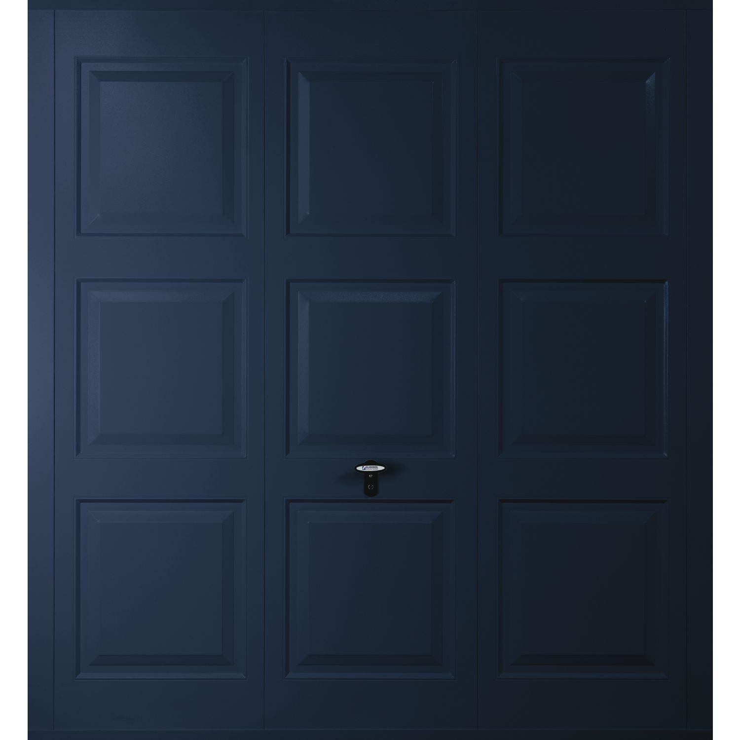 Gliderol Georgian 7' x 6' 6" Non-Insulated Frameless Steel Up & Over Garage Door Steel Blue (566VP)