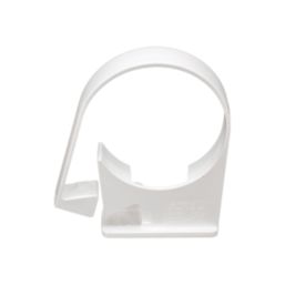 FloPlast  Round Easyfit Pipe Clips White 68mm 10 Pack