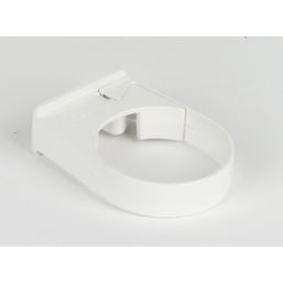 FloPlast  Round Easyfit Pipe Clips White 68mm 10 Pack