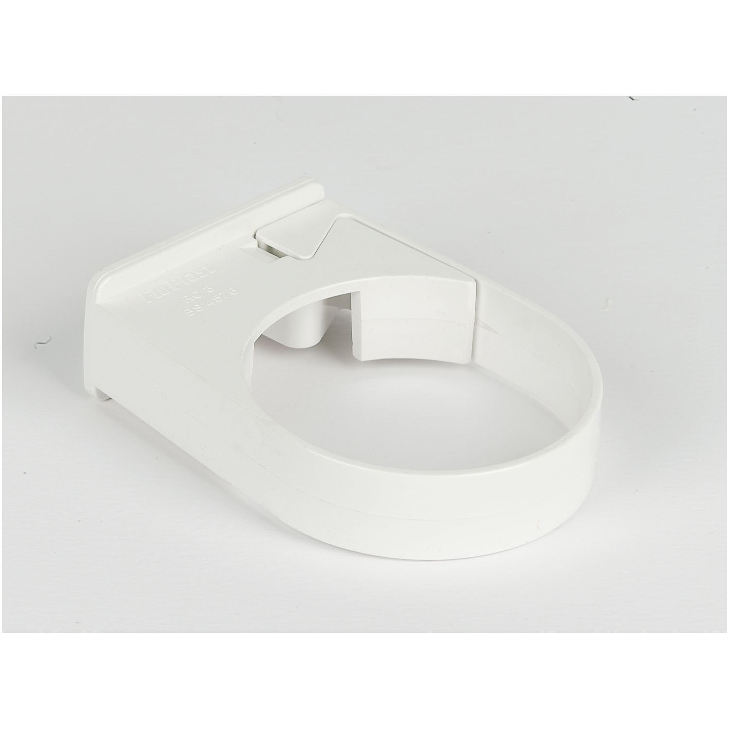 FloPlast Round Easyfit Pipe Clips White 68mm 10 Pack (56724)