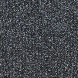 Distinctive Flooring  Anthracite Ribbed Carpet Tiles 500 x 500mm 16 Pack