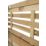 Forest Kyoto  Slatted Top Fence Panels Natural Timber 6' x 4' Pack of 7