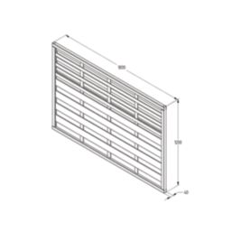 Forest Kyoto  Slatted Top Fence Panels Natural Timber 6' x 4' Pack of 7