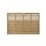 Forest Kyoto  Slatted Top Fence Panels Natural Timber 6' x 4' Pack of 7