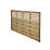 Forest Kyoto  Slatted Top Fence Panels Natural Timber 6' x 4' Pack of 7
