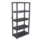 Refurb Essentials  5-Tier Plastic Garage Shelving Unit 850mm x 400mm x 1900mm