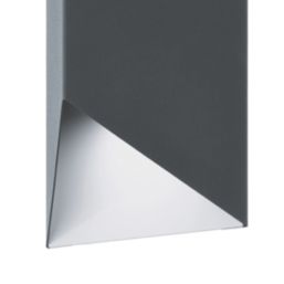 Eglo Predazzo Outdoor LED Wall Light Silver/White 2.5W 230lm