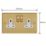 Varilight  13A 2-Gang 2-Pole Switched Socket Polished Brass  with White Inserts