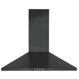 Adjustable Chimney Hood Black 600mm