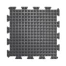 COBA Bubblemat Connect Anti-Fatigue Floor Middle Mat Black 0.5m x 0.5m x 14mm