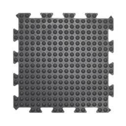 COBA Bubblemat Connect Anti-Fatigue Floor Middle Mat Black 0.5m x 0.5m x 14mm