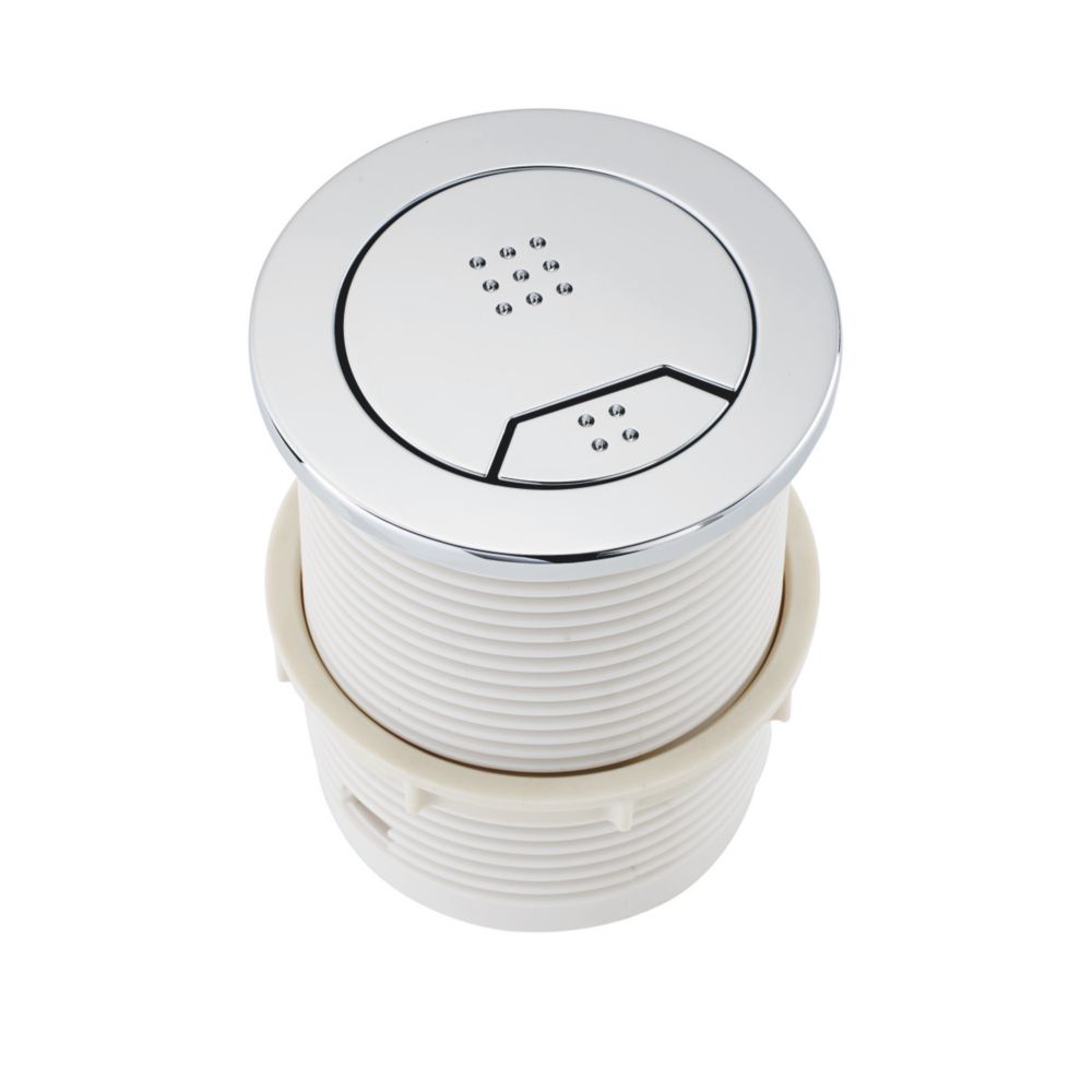 Highlife Bathrooms Wye DualFlush Button for Concealed Cistern Chrome