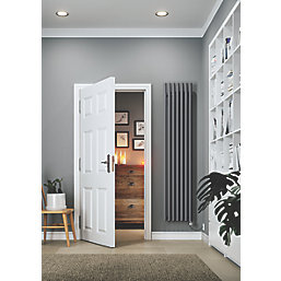 Terma Rolo-Room-E Wall-Mounted Oil-Filled Radiator Grey 800W 370mm x 1800mm