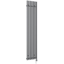 Terma Rolo-Room-E Wall-Mounted Oil-Filled Radiator Grey 800W 370mm x 1800mm