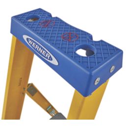 Werner Fibreglass 1.54m 4 Step Platform Step Ladder