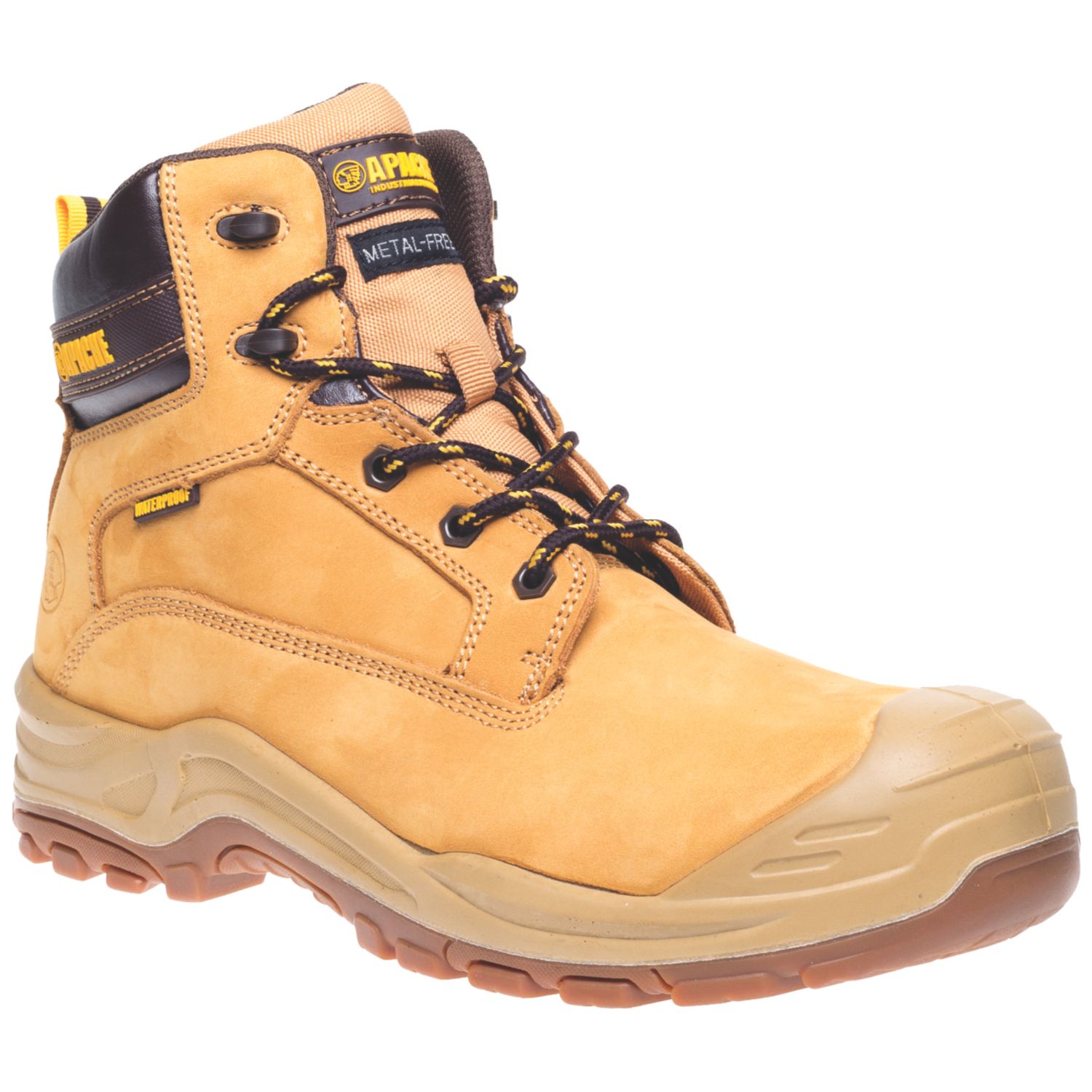 Apache ATS Arizona Size 11 Honey Waterproof Safety Boots (567JH)