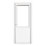 Crystal  1-Panel 1-Clear Light Right-Hand Opening White uPVC Back Door 2090mm x 840mm