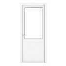 Crystal  1-Panel 1-Clear Light Right-Handed White uPVC Back Door 2090mm x 840mm