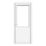 Crystal  1-Panel 1-Clear Light Right-Handed White uPVC Back Door 2090mm x 840mm