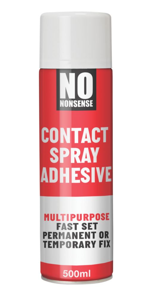 No Nonsense Contact Spray Adhesive Clear 500ml Screwfix