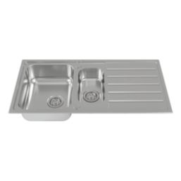 Carysil SD150 1.5 Bowl Stainless Steel Inset Kitchen Sink  1001mm x 417mm