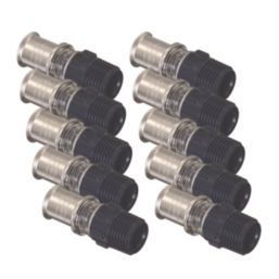 Wavin Tigris  Multi-Layer Composite Press-Fit Adapting Male Coupler 0.5" x 16mm 10 Pack