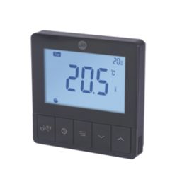 JG Underfloor JGSTATRF4BBL Wireless RF Programmable Thermostat Black 240V