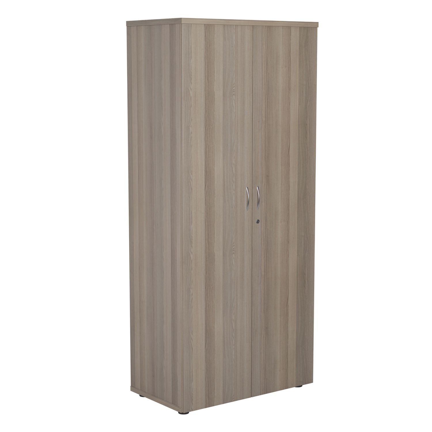 TC Group 4-Shelf Cupboard Grey Oak 800mm x 1800mm (567TT)