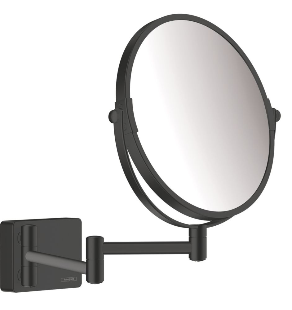 Hansgrohe AddStoris Shaving Mirror Matt Black 208mm x 344mm x 283mm