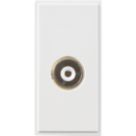 Knightsbridge  Modular Coaxial TV Socket White