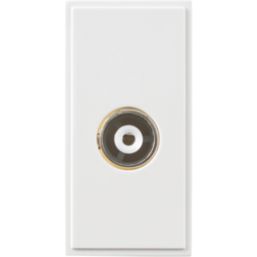 Knightsbridge  Modular Coaxial TV Socket White