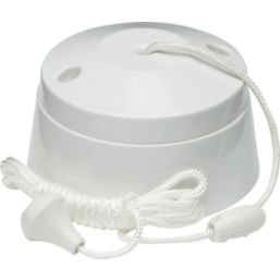 Knightsbridge  10AX 2-Way Pull Cord Switch White