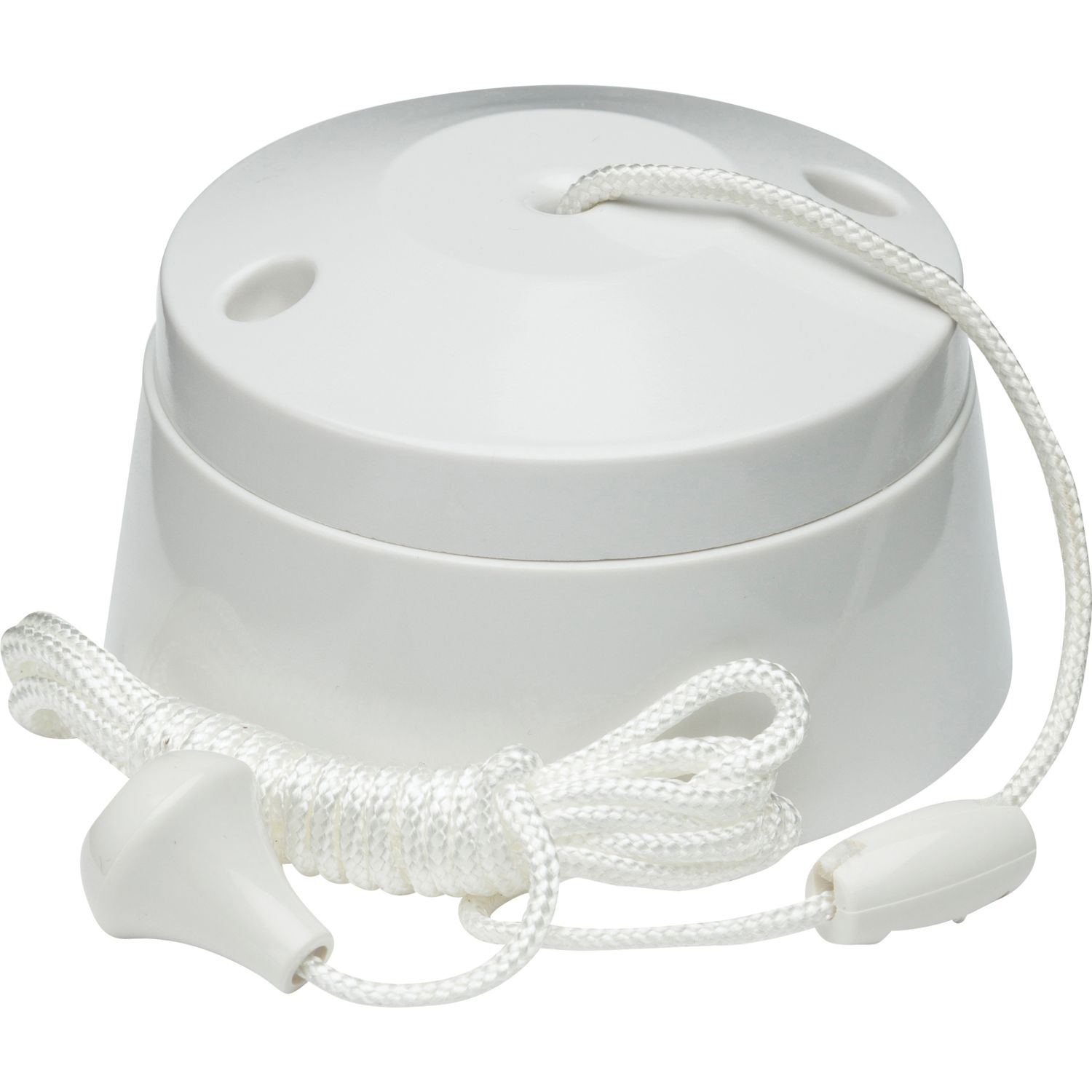 Knightsbridge 10AX 2-Way Pull Cord Switch White (567YC)