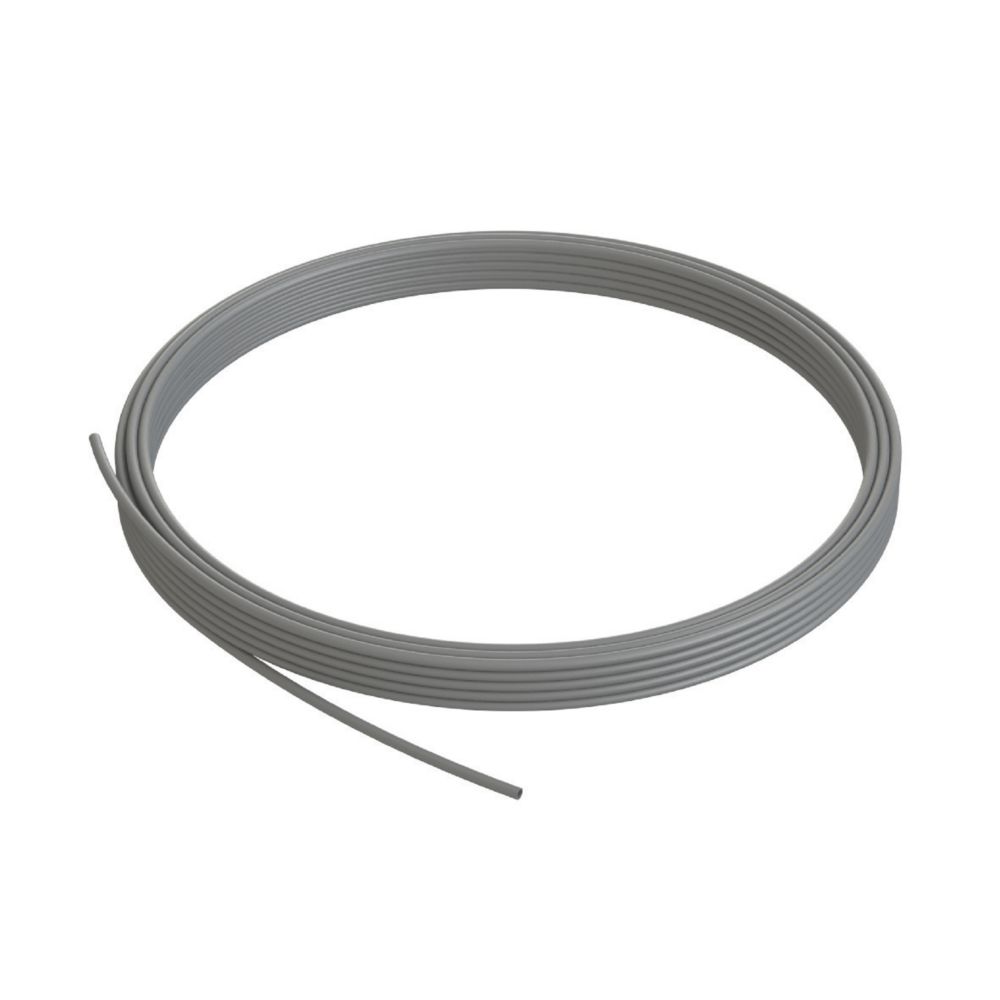 PolyPlumb Enhanced PushFit Plastic Pipe 15mm x 50m Grey Screwfix