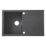 1 Bowl Plastic & Resin Kitchen Sink & Drainer Black Reversible 800mm x 500mm