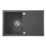 1 Bowl Plastic & Resin Kitchen Sink & Drainer Black Reversible 800mm x 500mm