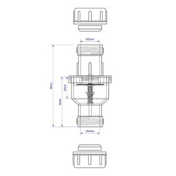 McAlpine  Non-Return Valve 19/23mm x 19/23mm