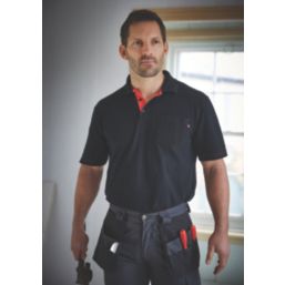 Lee Cooper LCTS011 Polo Shirt Black X Large 44" Chest