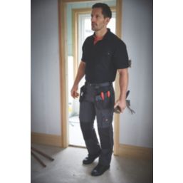 Lee Cooper LCTS011 Polo Shirt Black X Large 44" Chest